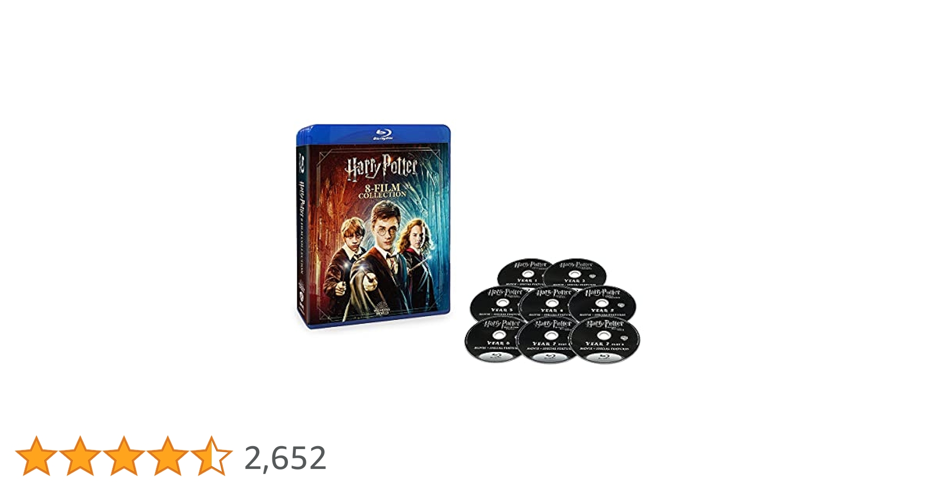 ハリーポッター　８点フルセット（新品2点含む） 新品 ハリー・ポッター ブルーレイセット 8枚組 Blu-ray 日本語